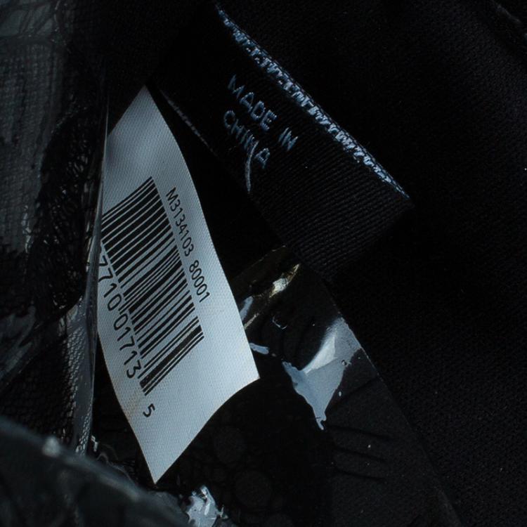 Pre Owned Marc by Marc Jacobs Black Leather Lace Landscape Tablet Shoulder Bag