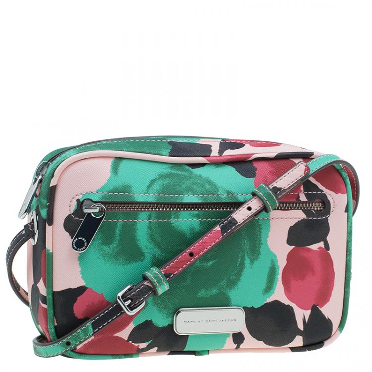 Pre Owned Marc by Marc Jacobs Multicolor Leather Jerrie Rose Sally Crossbody Bag