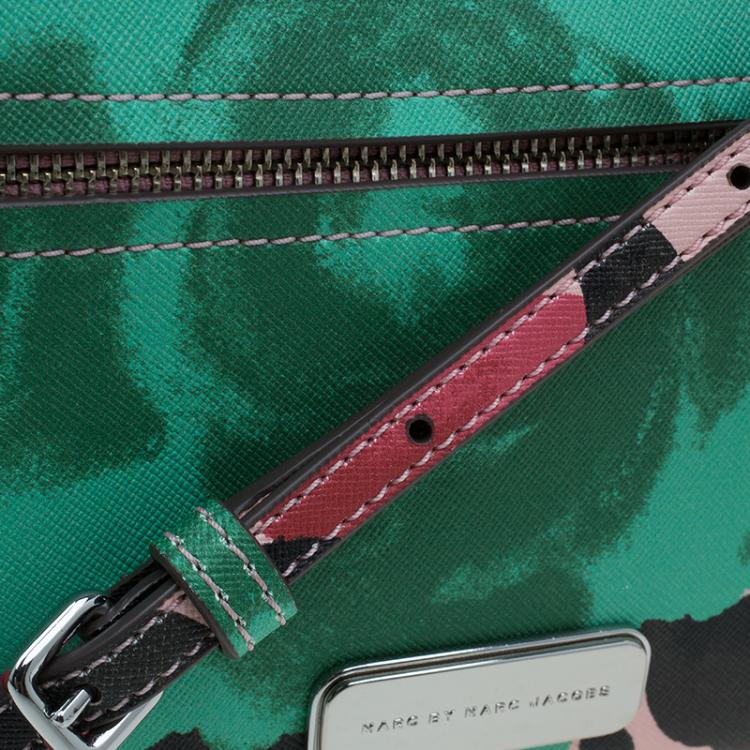 Pre Owned Marc by Marc Jacobs Multicolor Leather Jerrie Rose Sally Crossbody Bag