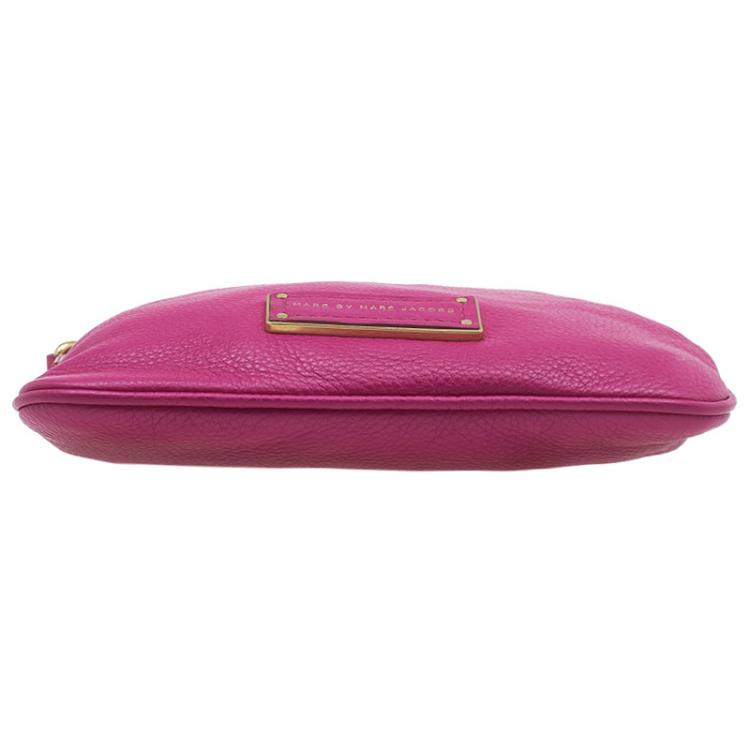 Pre Owned Marc by Marc Jacobs Pink Leather Too Hot To Handle Sia Crossbody Bag