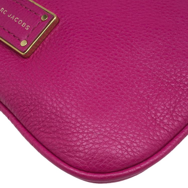 Pre Owned Marc by Marc Jacobs Pink Leather Too Hot To Handle Sia Crossbody Bag