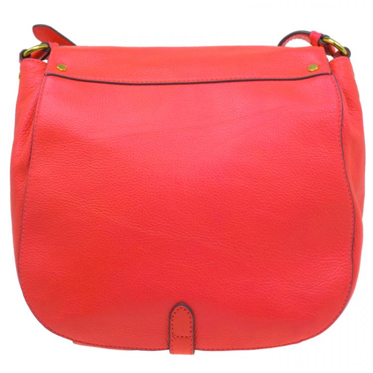 Pre Owned Marc by Marc Jacobs Pink Leather Chain Reaction Calley Crossbody Bag