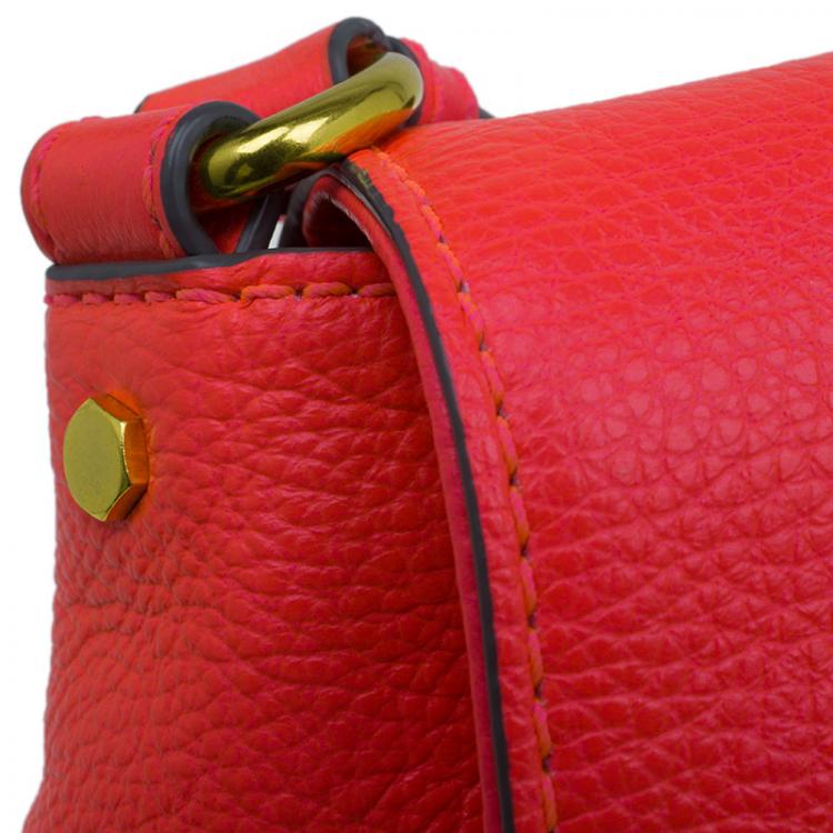 Pre Owned Marc by Marc Jacobs Pink Leather Chain Reaction Calley Crossbody Bag