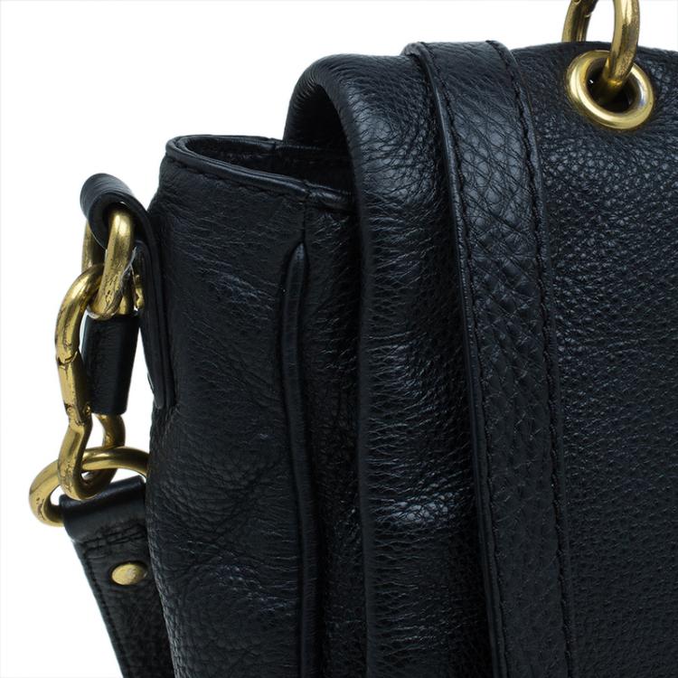 مملوكة مسبقًا Marc by Marc Jacobs Black Leather Too Hot To Handle Shoulder Bag
