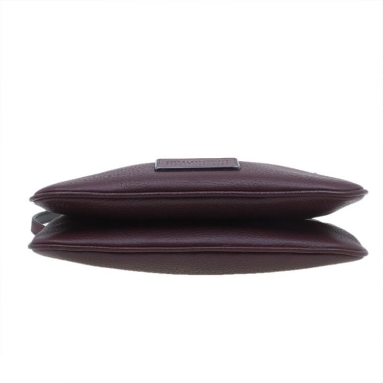 Pre Owned Marc by Marc Jacobs Burgundy Leather Ligero Double Percy Crossbody Bag