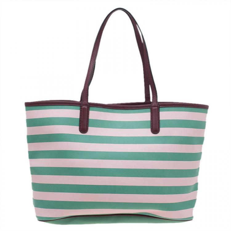 Pre Owned Marc by Marc Jacobs Multicolor Textured Leather Metropolitote Jerrie Rose Tote