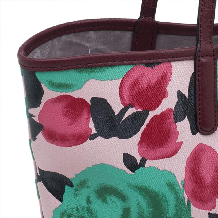 Pre Owned Marc by Marc Jacobs Multicolor Textured Leather Metropolitote Jerrie Rose Tote
