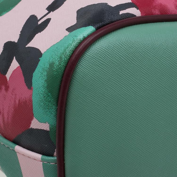 Pre Owned Marc by Marc Jacobs Multicolor Textured Leather Metropolitote Jerrie Rose Tote