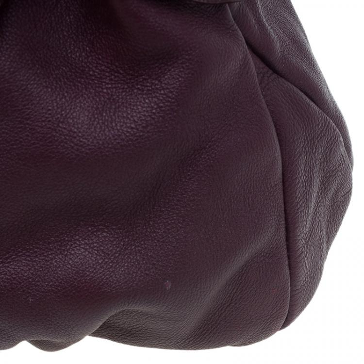 Pre Owned Marc by Marc Jacobs Burgundy Leather Classic Q Natasha Crossbody Bag