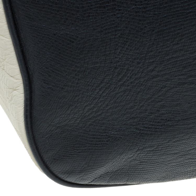 Pre Owned Marc by Marc Jacobs Tri Color Lizard Embossed Leather Too Hot to Handle Tote
