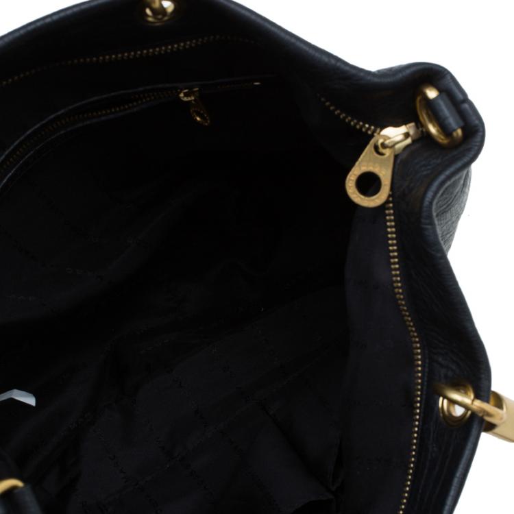 Pre Owned Marc by Marc Jacobs Tri Color Lizard Embossed Leather Too Hot to Handle Tote