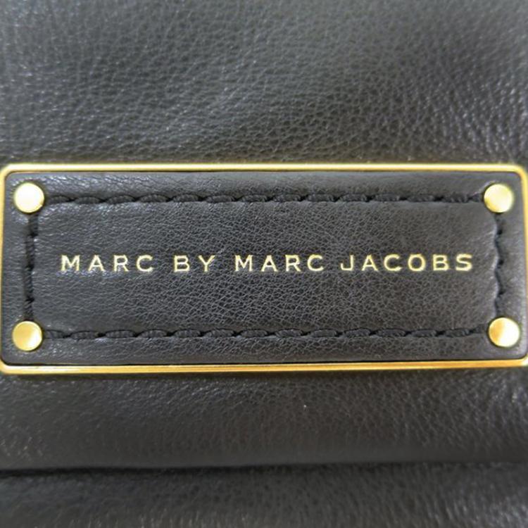 Pre Owned Marc by Marc Jacobs Black Leather Too Hot To Handle Percy Flap Shoulder Bag