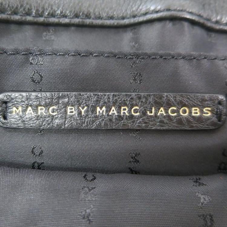 Pre Owned Marc by Marc Jacobs Black Leather Too Hot To Handle Percy Flap Shoulder Bag