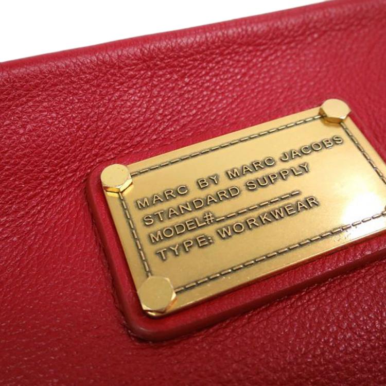 مملوكة مسبقًا Marc by Marc Jacobs Red Leather Classic Q Percy Crossbody Bag