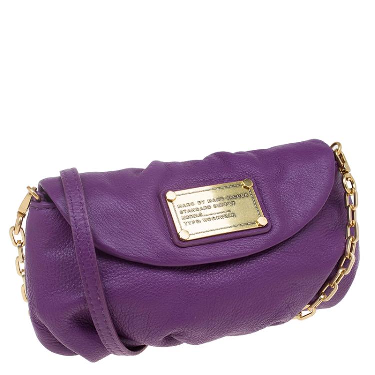 مملوكة مسبقًا Marc by Marc Jacobs Purple Leather Classic Q Karlie Crossbody Bag