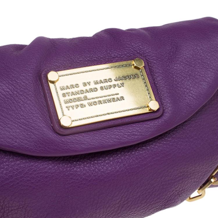 مملوكة مسبقًا Marc by Marc Jacobs Purple Leather Classic Q Karlie Crossbody Bag