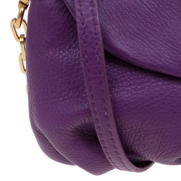 مملوكة مسبقًا Marc by Marc Jacobs Purple Leather Classic Q Karlie Crossbody Bag
