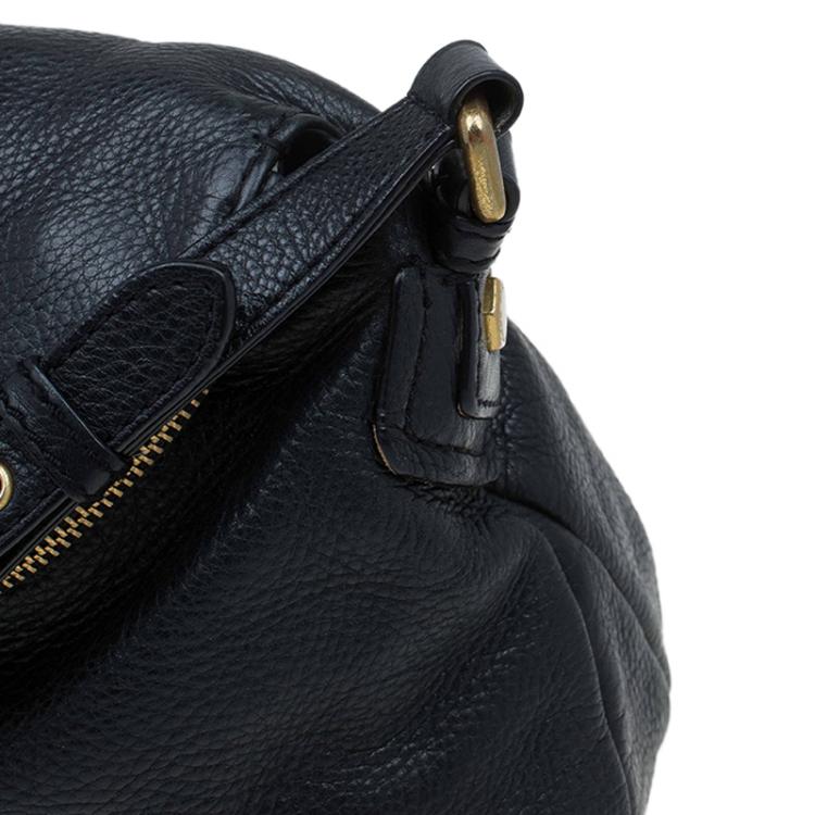 مملوكة مسبقًا Marc by Marc Jacobs Black Leather Classic Q Natasha Crossbody Bag