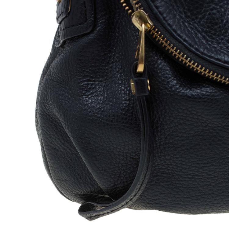 مملوكة مسبقًا Marc by Marc Jacobs Black Leather Classic Q Natasha Crossbody Bag