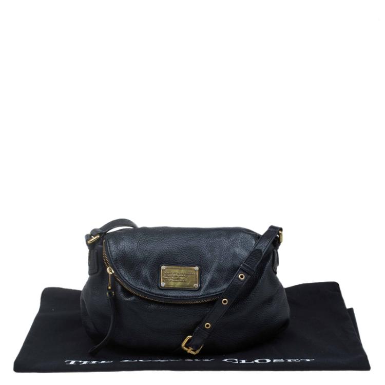 مملوكة مسبقًا Marc by Marc Jacobs Black Leather Classic Q Natasha Crossbody Bag