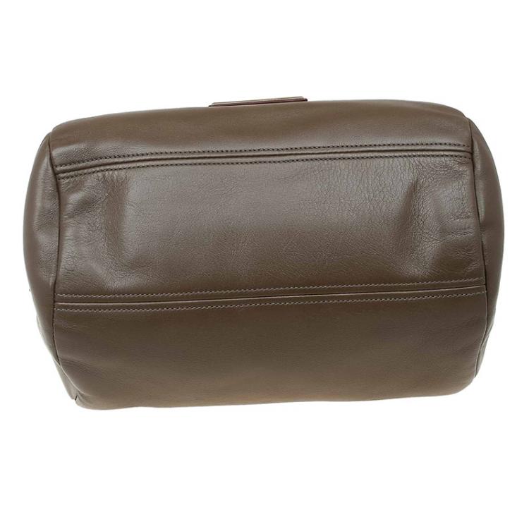Pre Owned Marc By Marc Jacobs Olive Green Leather Luna Satchel