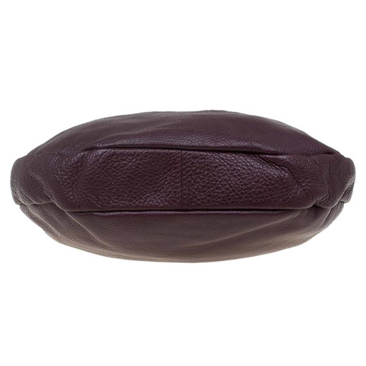 Pre Owned Marc by Marc Jacobs Burgundy Leather Classic Q Hillier Hobo