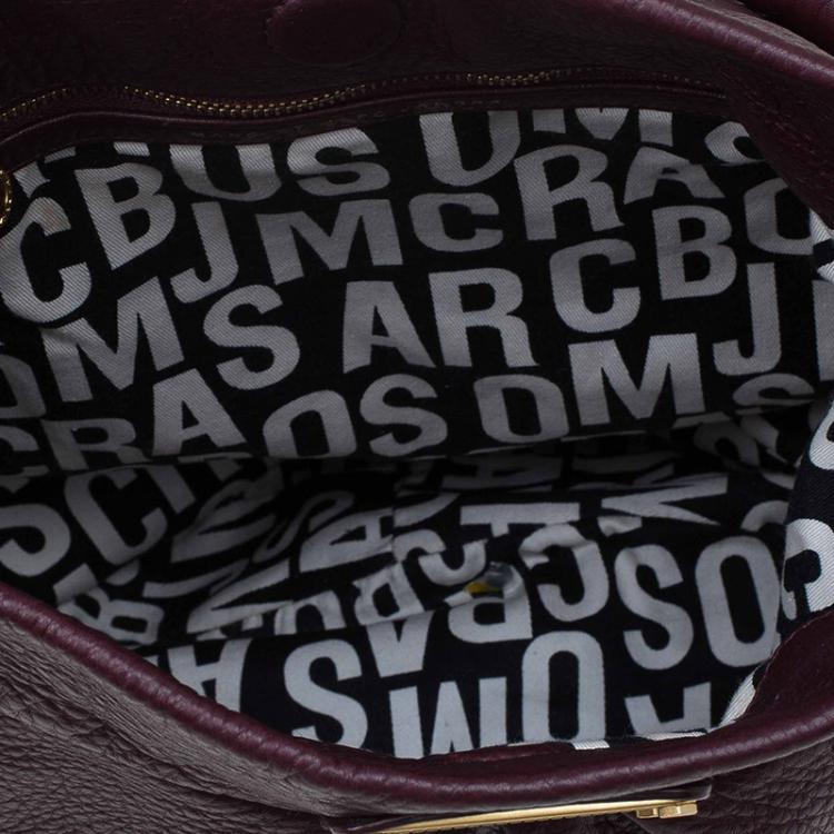Pre Owned Marc by Marc Jacobs Burgundy Leather Classic Q Hillier Hobo