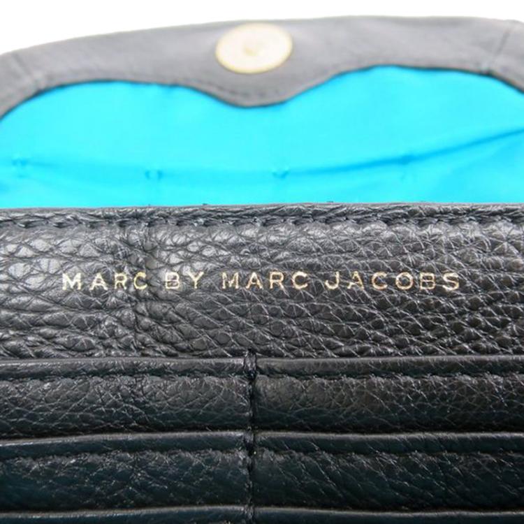 Pre Owned Marc By Marc Jacobs Black Leather Classic Q Karlie Crossbody Flap Bag