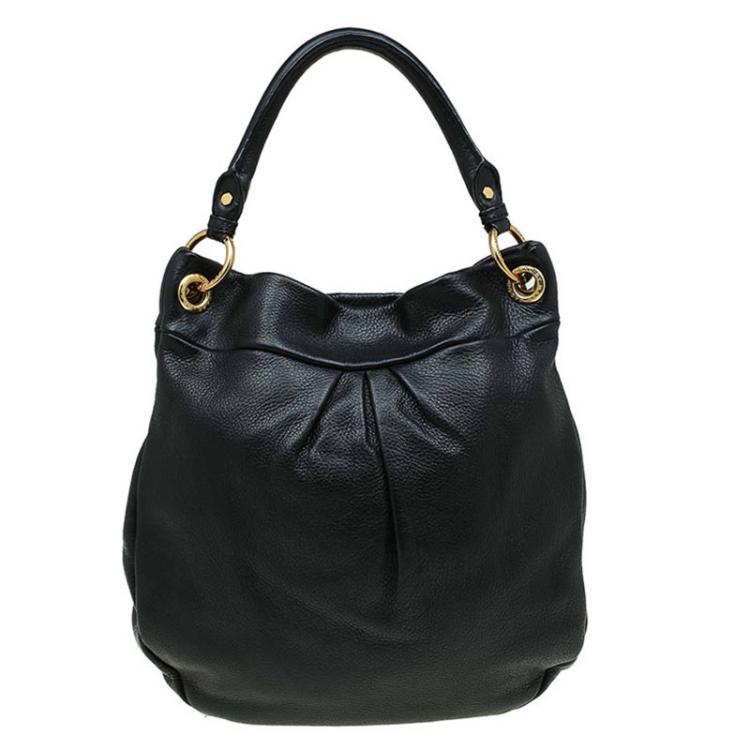 Pre Owned Marc by Marc Jacobs Black Leather Marchive Hilli Hobo