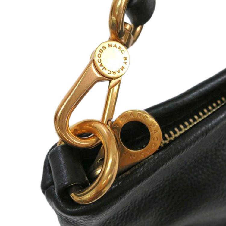Pre Owned Marc by Marc Jacobs Black Leather Classic Q Percy Crossbody Bag