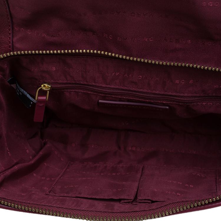 Pre Owned Marc By Marc Jacobs Tri Color Leather Flipping Out Clutch