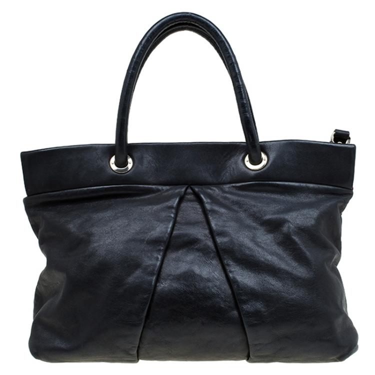 Pre Owned Marc by Marc Jacobs Black Leather Marchive Tote