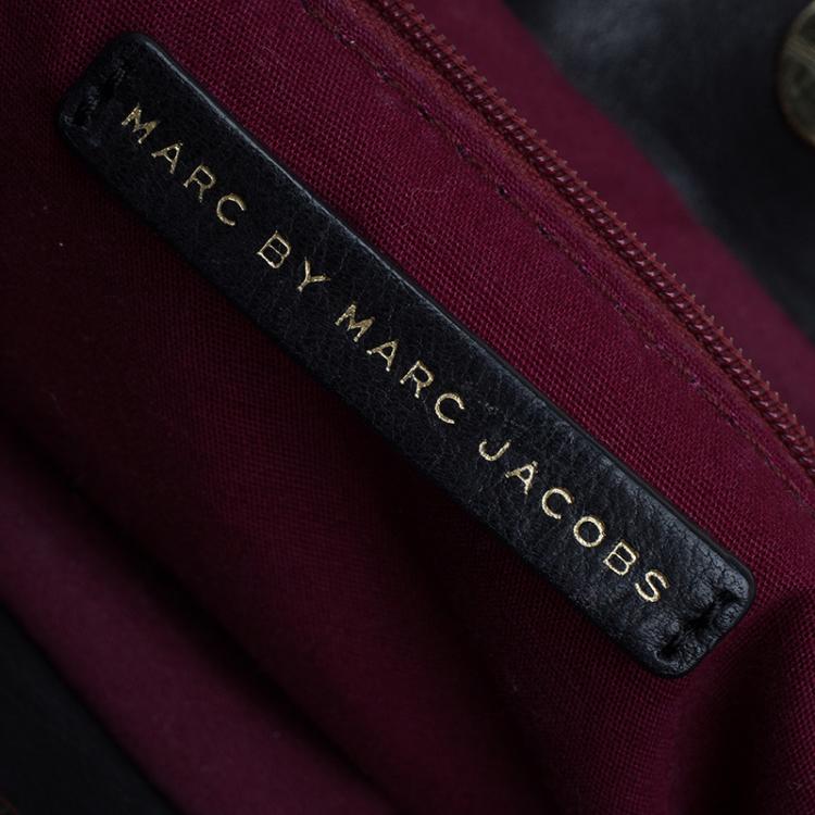 Pre Owned Marc by Marc Jacobs Black Leather Marchive Tote