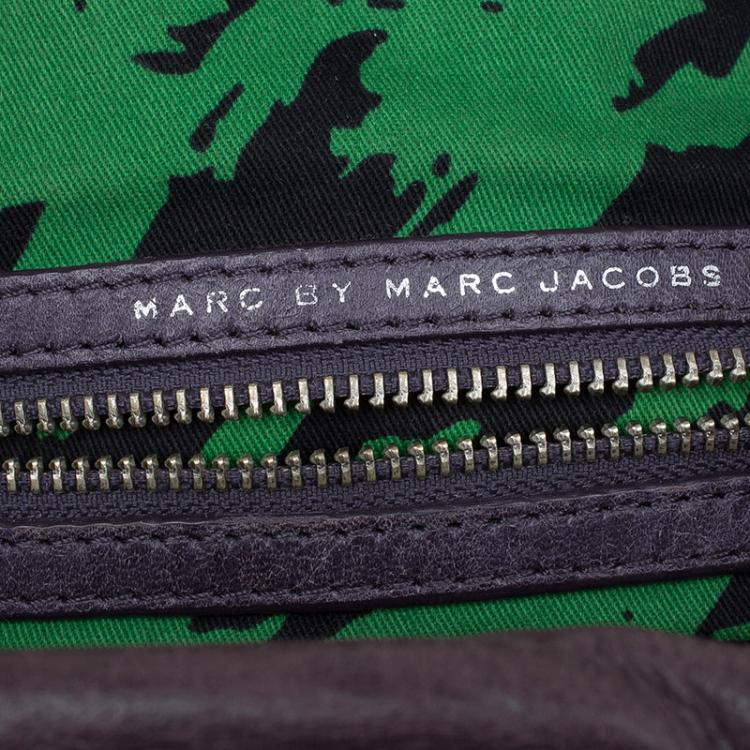 مملوكة مسبقًا Marc By Marc Jacobs Purple Leather Workwear Hobo