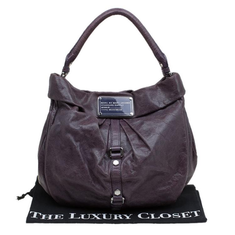 مملوكة مسبقًا Marc By Marc Jacobs Purple Leather Workwear Hobo