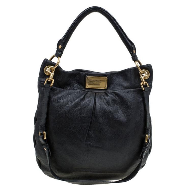 Pre Owned Marc by Marc Jacobs Black Leather Marchive Hilli Hobo