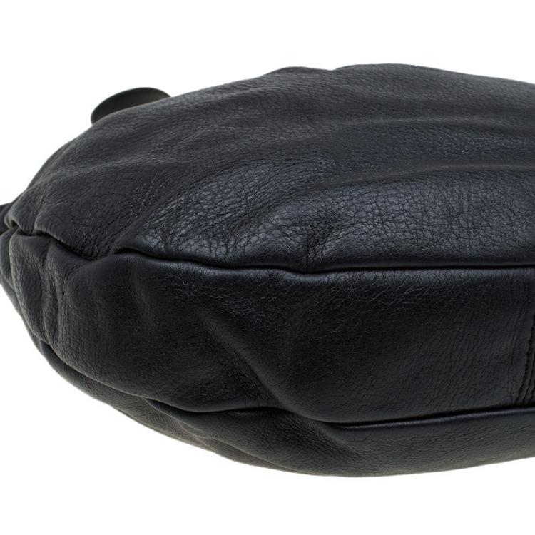 Pre Owned Marc by Marc Jacobs Black Leather Marchive Hilli Hobo