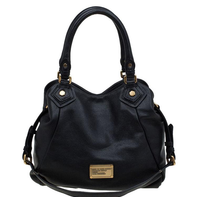 Marc by Marc Jacobs Black Leather Classic Q Francesca Shoulder Bag