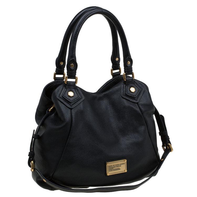 Pre Owned Marc by Marc Jacobs Black Leather Classic Q Francesca Shoulder Bag
