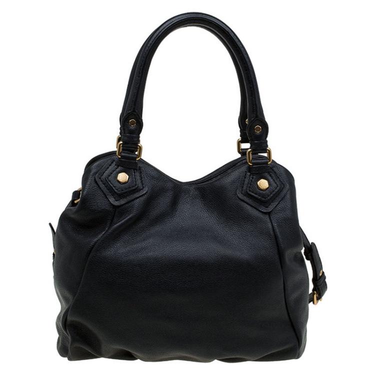 Pre Owned Marc by Marc Jacobs Black Leather Classic Q Francesca Shoulder Bag