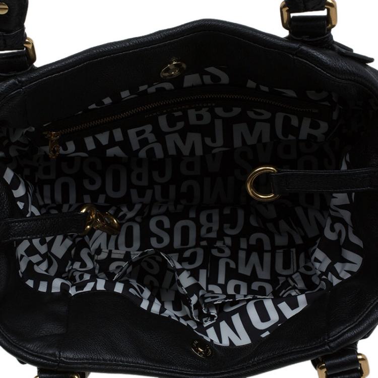 Pre Owned Marc by Marc Jacobs Black Leather Classic Q Francesca Shoulder Bag