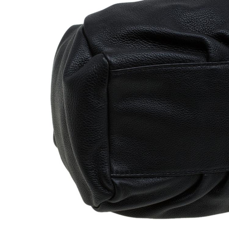 Pre Owned Marc by Marc Jacobs Black Leather Classic Q Francesca Shoulder Bag