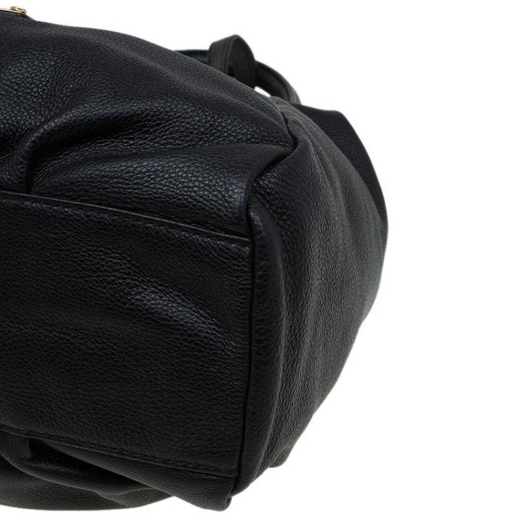 Pre Owned Marc by Marc Jacobs Black Leather Classic Q Francesca Shoulder Bag