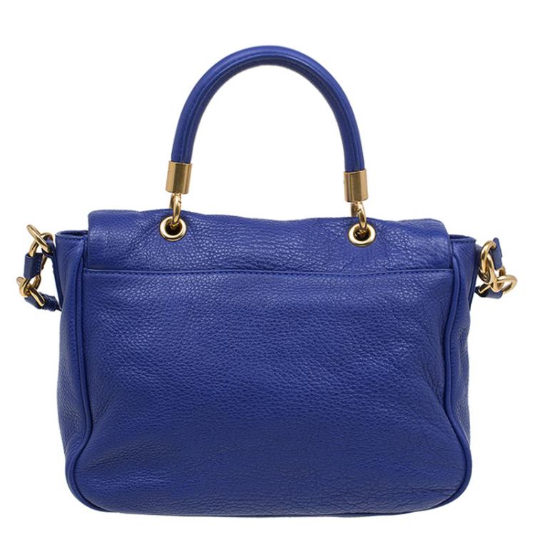 Pre Owned Marc by Marc Jacobs Blue Leather Too Hot To Handle Shoulder Bag