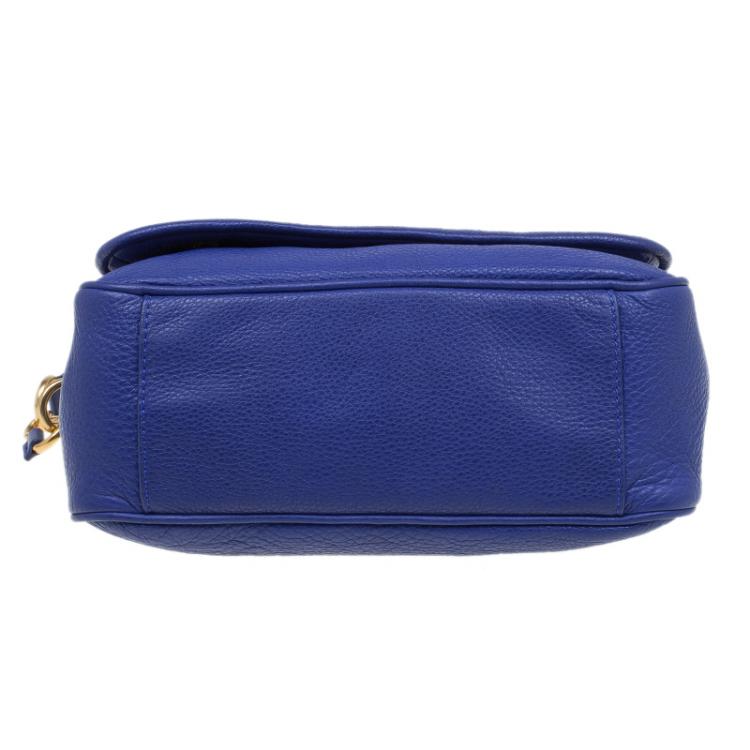 Pre Owned Marc by Marc Jacobs Blue Leather Too Hot To Handle Shoulder Bag
