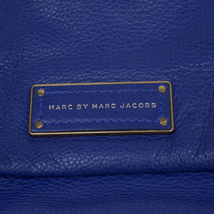 Pre Owned Marc by Marc Jacobs Blue Leather Too Hot To Handle Shoulder Bag