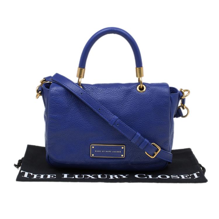Pre Owned Marc by Marc Jacobs Blue Leather Too Hot To Handle Shoulder Bag