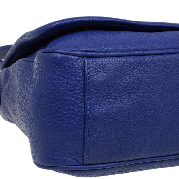 Pre Owned Marc by Marc Jacobs Blue Leather Too Hot To Handle Shoulder Bag
