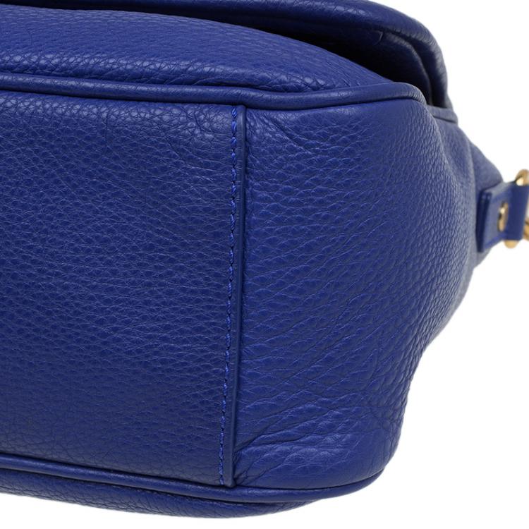 Pre Owned Marc by Marc Jacobs Blue Leather Too Hot To Handle Shoulder Bag