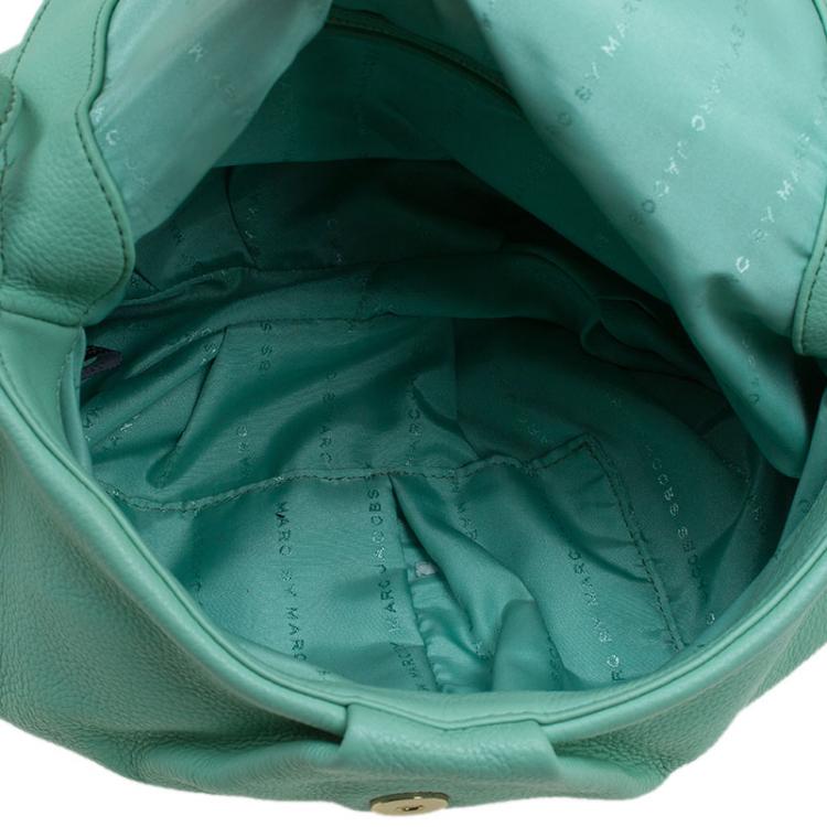 Pre Owned Marc by Marc Jacobs Spring Green Leather Classic Q Natasha Crossbody Bag